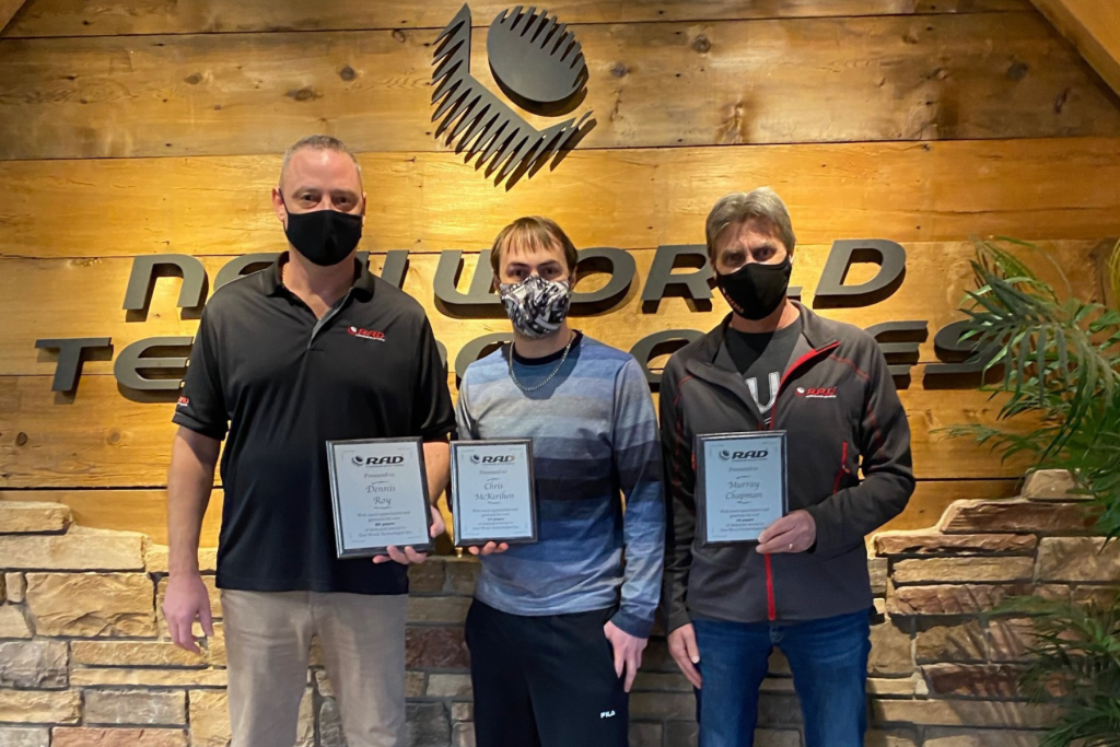 RAD Torque employee anniversary - Dennis, Chris, Murray
